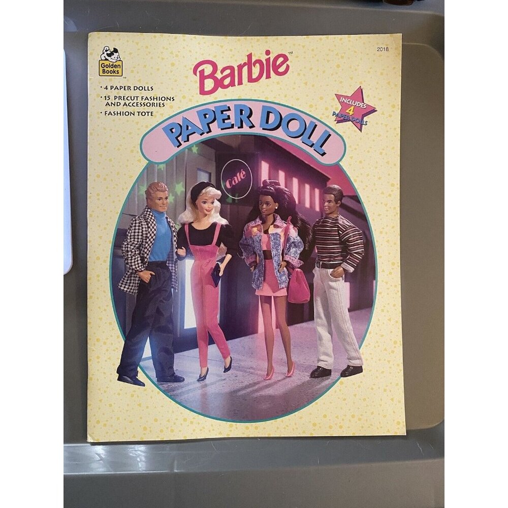 Barbie Paper Doll Golden‎ Books #2018 With 4 Paper Dolls New Uncut 1994